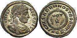 1 Follis /  AE3 Roman Empire (27BC-395) Bronze Crispus (305 - 326)
