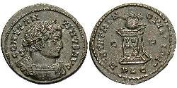 1 Follis /  AE3 Roman Empire (27BC-395) Bronze Constantine I (272 - 337)