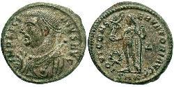 1 Follis /  AE3 Roman Empire (27BC-395) Bronze Licinius I (265-324)