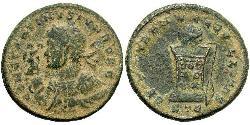 1 Follis /  AE3 Roman Empire (27BC-395) Bronze Constantius II (317 - 361)