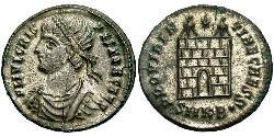 1 Follis /  AE3 Roman Empire (27BC-395) Bronze Crispus (305 - 326)