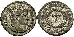 1 Follis /  AE3 Roman Empire (27BC-395) Bronze Crispus (305 - 326)