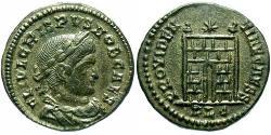 1 Follis /  AE3 Roman Empire (27BC-395) Bronze Crispus (305 - 326)