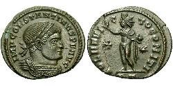1 Follis /  AE3 Roman Empire (27BC-395) Bronze Constantine I (272 - 337)