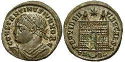 1 Follis /  AE3 Roman Empire (27BC-395) Bronze Constantius II (317 - 361)