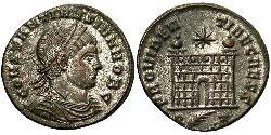 1 Follis /  AE3 Roman Empire (27BC-395) Bronze Constantius II (317 - 361)