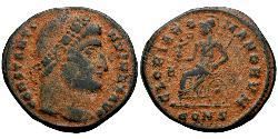 1 Follis /  AE3 Roman Empire (27BC-395) Bronze Constantine I (272 - 337)