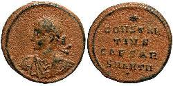 1 Follis /  AE3 Roman Empire (27BC-395) Bronze Constantius II (317 - 361)