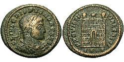 1 Follis /  AE3 Roman Empire (27BC-395) Bronze Crispus (305 - 326)
