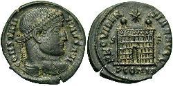 1 Follis /  AE3 Roman Empire (27BC-395) Bronze Constantine I (272 - 337)