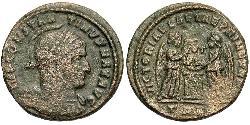 1 Follis /  AE3 Roman Empire (27BC-395) Bronze Constantine I (272 - 337)