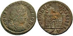 1 Follis /  AE3 Roman Empire (27BC-395) Bronze Constantius II (317 - 361)