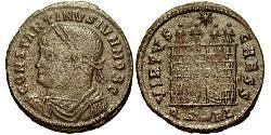 1 Follis /  AE3 Roman Empire (27BC-395) Bronze Constantius II (317 - 361)