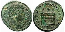 1 Follis /  AE3 Roman Empire (27BC-395) Bronze Constantine I (272 - 337)