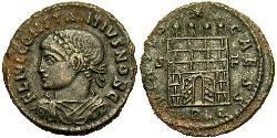 1 Follis /  AE3 Roman Empire (27BC-395) Bronze Constantius II (317 - 361)
