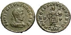 1 Follis /  AE3 Roman Empire (27BC-395) Bronze Crispus (305 - 326)