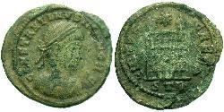 1 Follis /  AE3 Roman Empire (27BC-395) Bronze Constantius II (317 - 361)