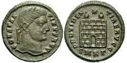 1 Follis /  AE3 Roman Empire (27BC-395) Bronze Constantine I (272 - 337)