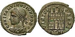 1 Follis /  AE3 Roman Empire (27BC-395) Bronze Constantius II (317 - 361)