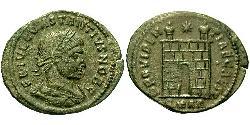 1 Follis /  AE3 Roman Empire (27BC-395) Bronze Constantius II (317 - 361)