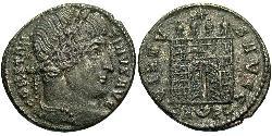 1 Follis /  AE3 Roman Empire (27BC-395) Bronze Constantine I (272 - 337)