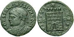 1 Follis /  AE3 Roman Empire (27BC-395) Bronze Constantius II (317 - 361)