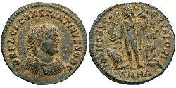1 Follis /  AE3 Roman Empire (27BC-395) Bronze Constantius II (317 - 361)