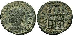 1 Follis /  AE3 Roman Empire (27BC-395) Bronze Constantius II (317 - 361)