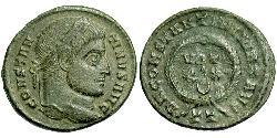 1 Follis /  AE3 Roman Empire (27BC-395) Bronze Constantine I (272 - 337)
