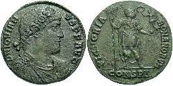 1 Follis /  AE3 Roman Empire (27BC-395) Bronze Jovian (331- 364)