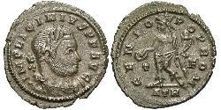1 Follis /  AE3 Roman Empire (27BC-395) Bronze Licinius I (265-324)