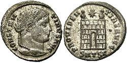 1 Follis /  AE3 Roman Empire (27BC-395) Bronze Constantine I (272 - 337)