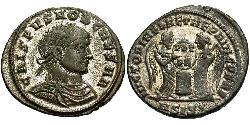 1 Follis /  AE3 Roman Empire (27BC-395) Bronze Crispus (305 - 326)