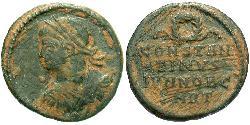 1 Follis /  AE3 Roman Empire (27BC-395) Bronze Constantius II (317 - 361)