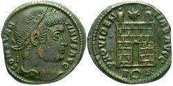 1 Follis /  AE3 Roman Empire (27BC-395) Bronze Constantine I (272 - 337)