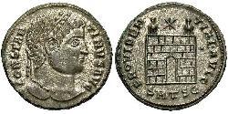 1 Follis /  AE3 Roman Empire (27BC-395) Bronze Constantine I (272 - 337)