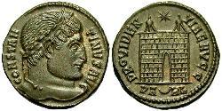 1 Follis /  AE3 Roman Empire (27BC-395) Bronze Constantine I (272 - 337)