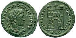 1 Follis /  AE3 Roman Empire (27BC-395) Bronze Constantius II (317 - 361)