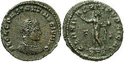 1 Follis /  AE3 Roman Empire (27BC-395) Bronze Constantius II (317 - 361)