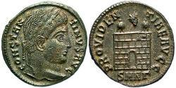 1 Follis /  AE3 Roman Empire (27BC-395) Bronze Constantine I (272 - 337)