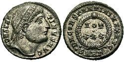 1 Follis /  AE3 Roman Empire (27BC-395) Bronze Constantine I (272 - 337)