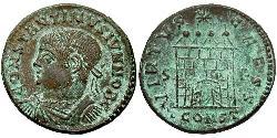 1 Follis /  AE3 Roman Empire (27BC-395) Bronze Constantius II (317 - 361)