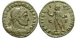 1 Follis /  AE3 Roman Empire (27BC-395) Bronze Constantine I (272 - 337)