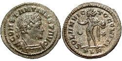 1 Follis /  AE3 Roman Empire (27BC-395) Bronze Constantine I (272 - 337)