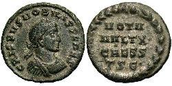 1 Follis /  AE3 Roman Empire (27BC-395) Bronze Crispus (305 - 326)
