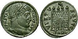 1 Follis /  AE3 Roman Empire (27BC-395) Bronze Constantine I (272 - 337)