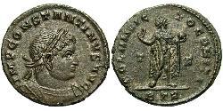 1 Follis /  AE3 Roman Empire (27BC-395) Bronze Constantine I (272 - 337)