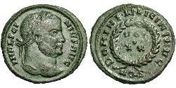1 Follis /  AE3 Roman Empire (27BC-395) Bronze Licinius I (265-324)