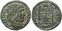 1 Follis /  AE3 Roman Empire (27BC-395) Bronze Constantine I (272 - 337)