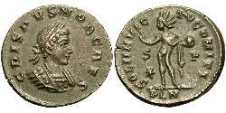 1 Follis /  AE3 Roman Empire (27BC-395) Bronze Crispus (305 - 326)
